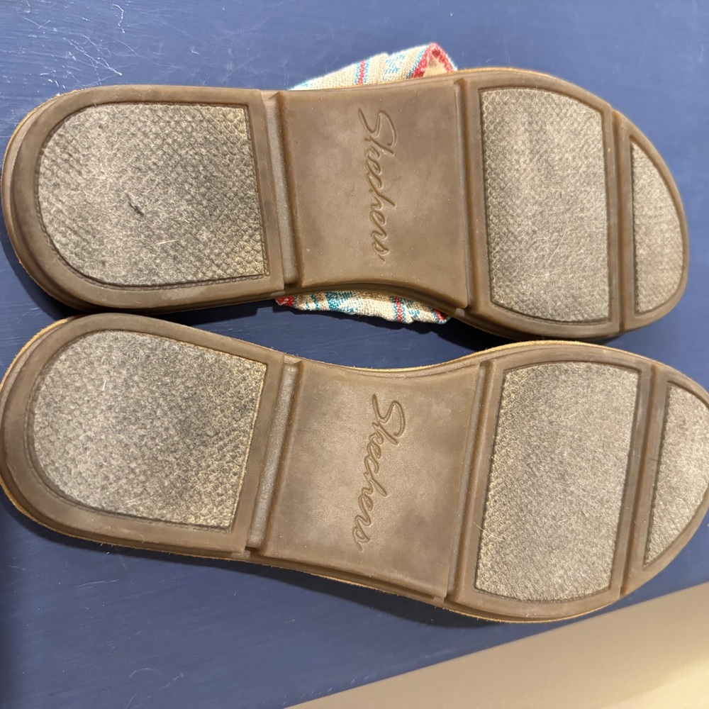 Sketchers sz 7 luxe foam flip flop beach‎ sandal Aztec - Picture 7 of 8
